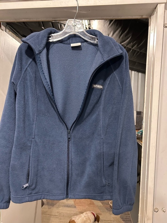 Columbia Jackets & Blazers - Columbia Blue Full-Zip Hooded Fleece Jacket